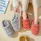 Women's Fall and Winter Cotton Slippers Indoor Bedroom Warm Shoes Anti-skid Thick Bottom Flat Slippers
