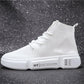 High-top Shoes Women's Summer New Style Shoes Flying Woven Breathable Casual Sports White Shoes