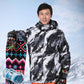 Men's Ski Wear Outdoor Warmth Thickening Plus Size Ski Jacket Windproof and Waterproof Single Board Double Board Winter Travel Ski Equipment