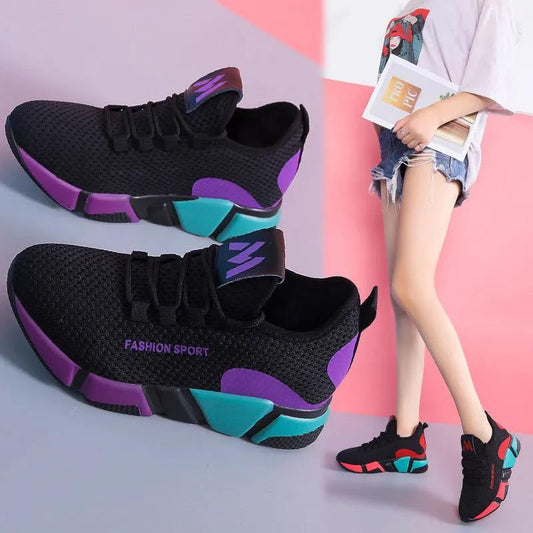 Women Autumn and Winter Breathable Sports Shoes Women's All-match Cloth Shoes Non-slip Casual Shoes