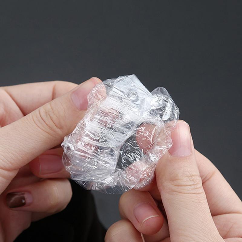 100 Pcs Disposable Hairdressing Clear Earmuffs Salon Ear Cover Ear Protection Hair Dye Protect Cap