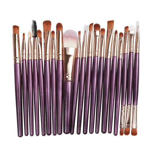 20PCS Makeup Brush Set Powder Foundation Eyeshadow Eyeliner Lip Cosmetic Brushes Best Gift For You