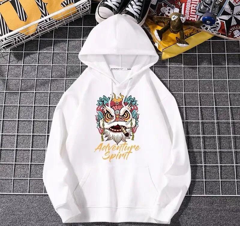 Sweater Men's Autumn and Winter Models 2021 New Ins National Tide Trend All-match Hooded Fashion Plus Velvet Men's Jacket Tide