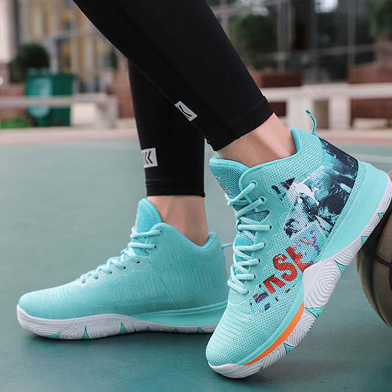 Size 35-45 Women High-top Sneakers Couples Basketball Shoes Men Non-slip Breathable Running Shoes