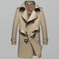 Windbreaker Men's Autumn and Winter Mid-length Woolen Coat Plus Size