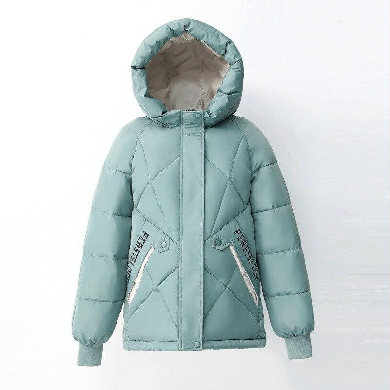 Winter Cotton-padded Jacket Women's Cotton-padded Jacket Women's Short Korean Version of Loose Hooded Thickened Printing Down Padded Jacket