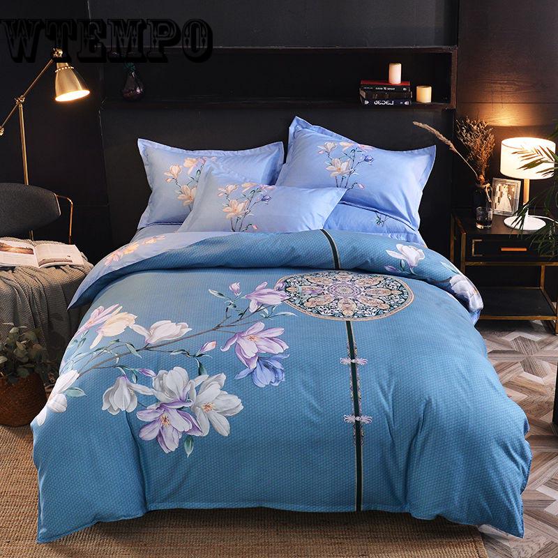 Cotton Bedding Sets Home Textile Bed Set Bedclothes with Bed Sheet Comforter Set Pillow Case