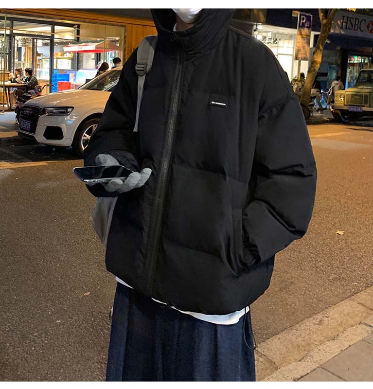 Men's Fashion Winter Down Jacket Trend Thickening Short Jacket Casual Youth Down Jacket