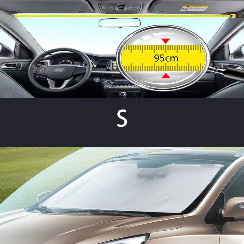 Car Sunshade Automatic Telescopic Rod Front Sunshade Heat Insulation Car General Purpose