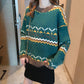 Autumn and Winter Casual Short Sweater Loose Retro Pullover Sweater Thick Knitted Women Sweater