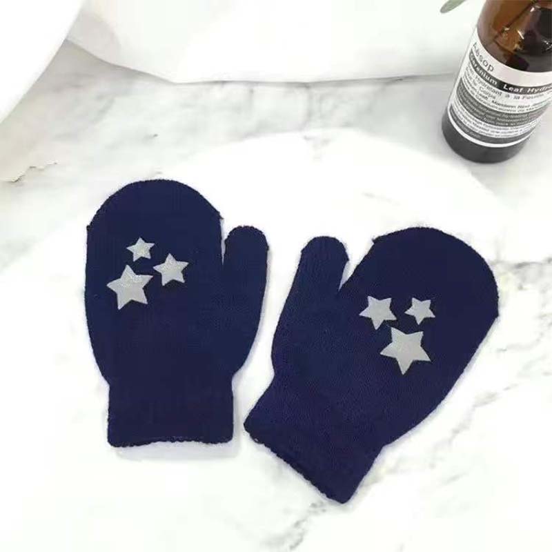 Baby Gloves Autumn and Winter Infant Children Thin Section Kids Cute Cartoon Warm Fingers