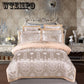 Bedding European Embroidered Jacquard Cotton Four-piece Cotton Quilt Bedrooms Bedroom Home