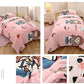 Children's Bedding Set Milk Velvet Quilt Cover Pillowcase Bed Sheet Quilt Cover Cartoon