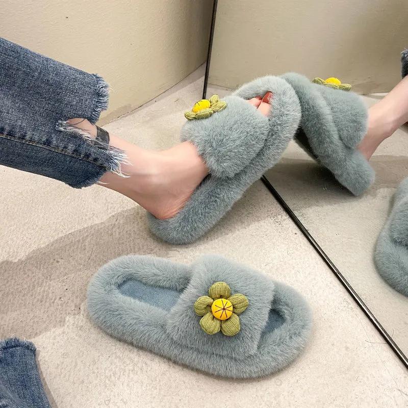 Winter Slippers Women Super Soft Warm Plush Women Slippers Shoes Funny Shoes Ladies Casual Indoor Home Slippers Woman Shoes