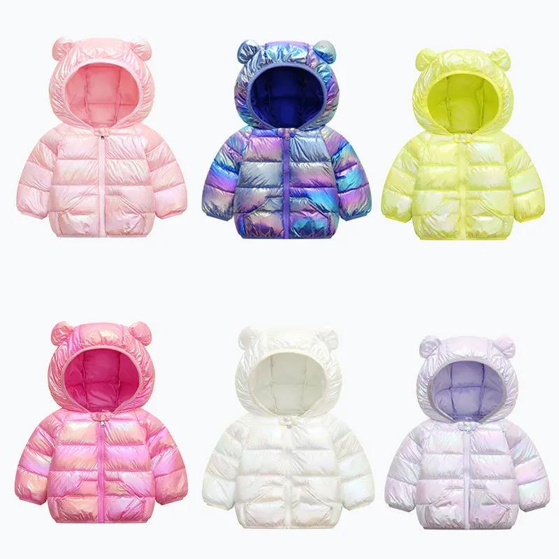 Girls' Warm Cotton Winter Clothes Lightweight Cotton Jacket Windbreaker