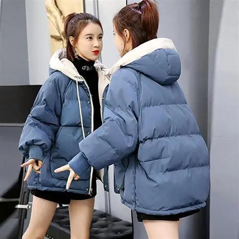 Women Winter Warm Parkas Windbreaker Hooded Jacket and Coats Fashion Casual Down Jacket
