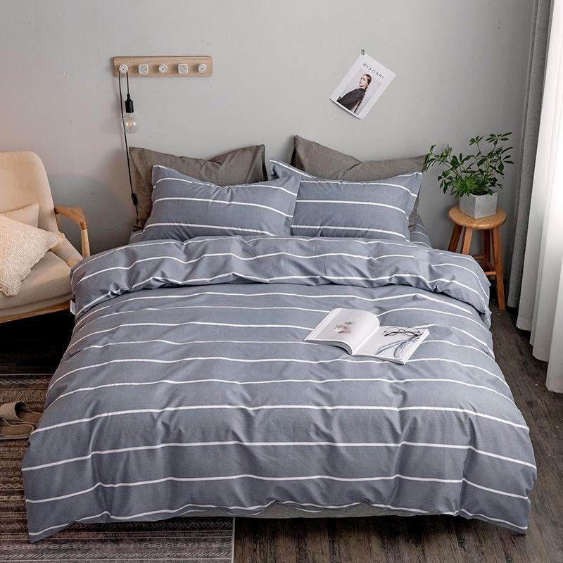 Simple Bedding Three-piece Set Comfortable Homeware Breathable Bedding Soft Fabrics