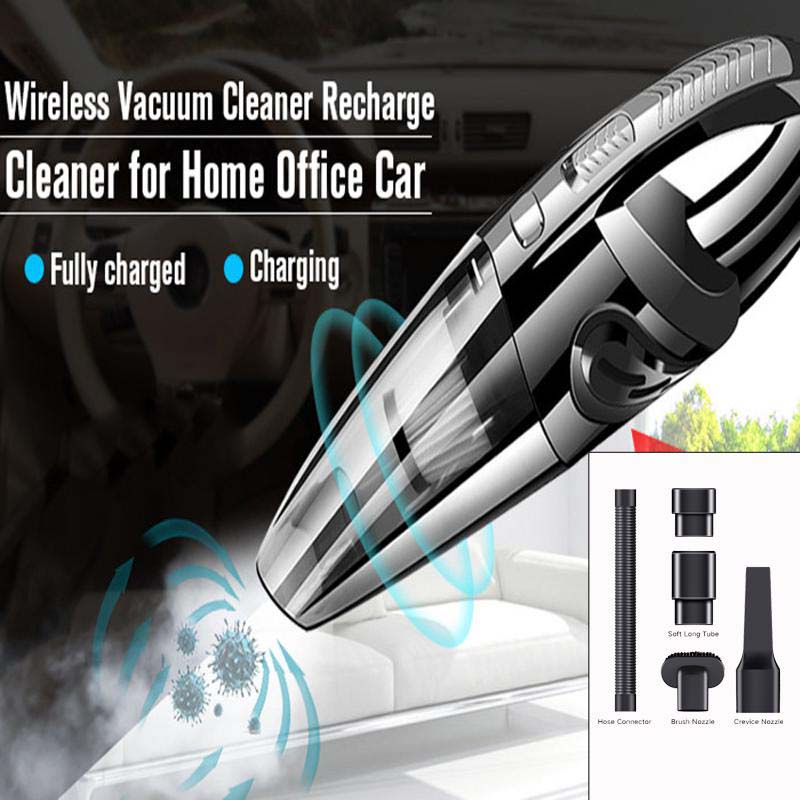 Rechargeable Cordless Wet Dry Car Vacuum Cleaner Portable Handheld Vehicle Auto Cleaning Tool