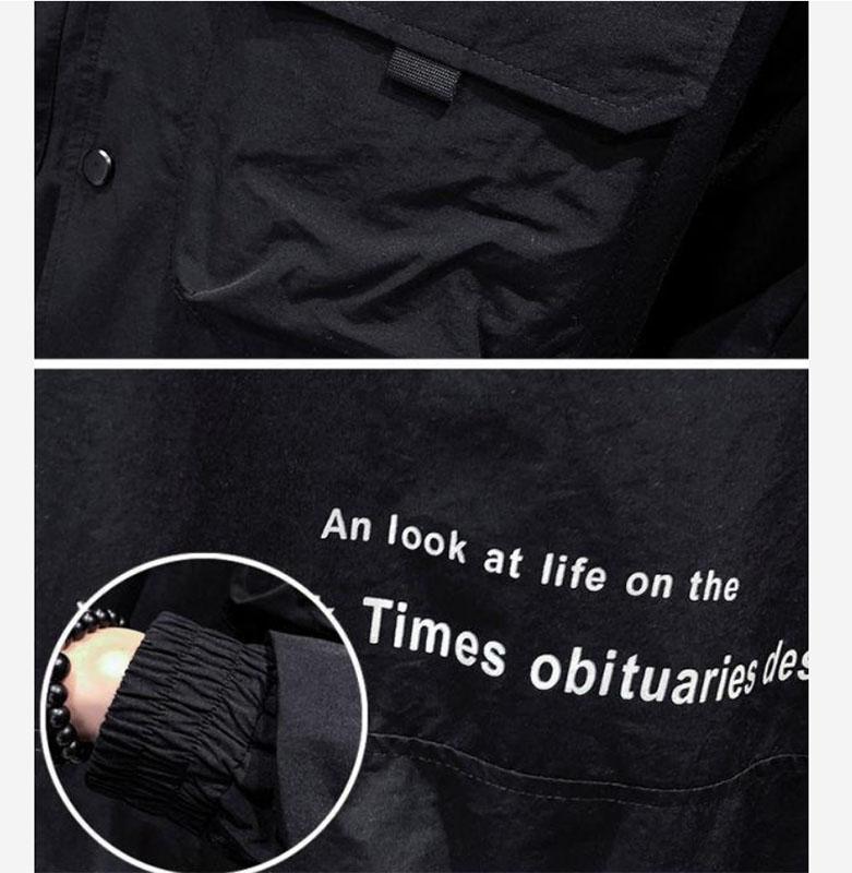 Men's Jacket Autumn Jacket Trend Boy Autumn Tooling Casual Handsome Jacket
