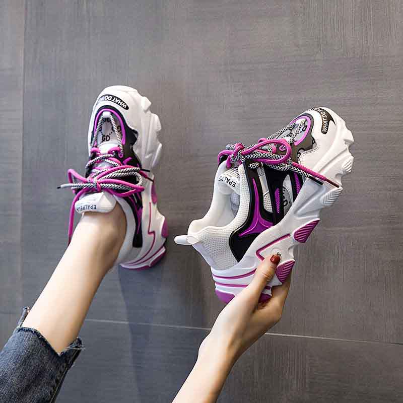 Plus Size 35-40 Summer Ulzzang Women Mesh Letter Sneakers Student Non-slip Basketball Shoes Breathable Running Shoes