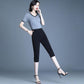 Women's Summer Thin Cropped Trousers Trend Large Size Loose When Looking Thin All-match Fashion Straight Casual Pants