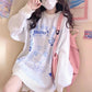 Women Sweater Anime Knitted Jumper White Black Pink Pullover Sweaters Fashion Autumn Winter Lady Knitwear Top Clothes