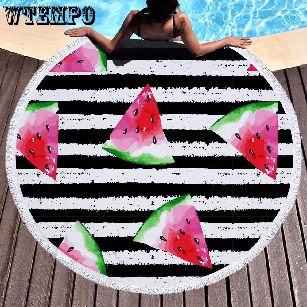 WTEMPO Polyester Beach Towel Tapestry Picnic Mat Beach Blanket for Outdoor Hiking Travel Camping Mat