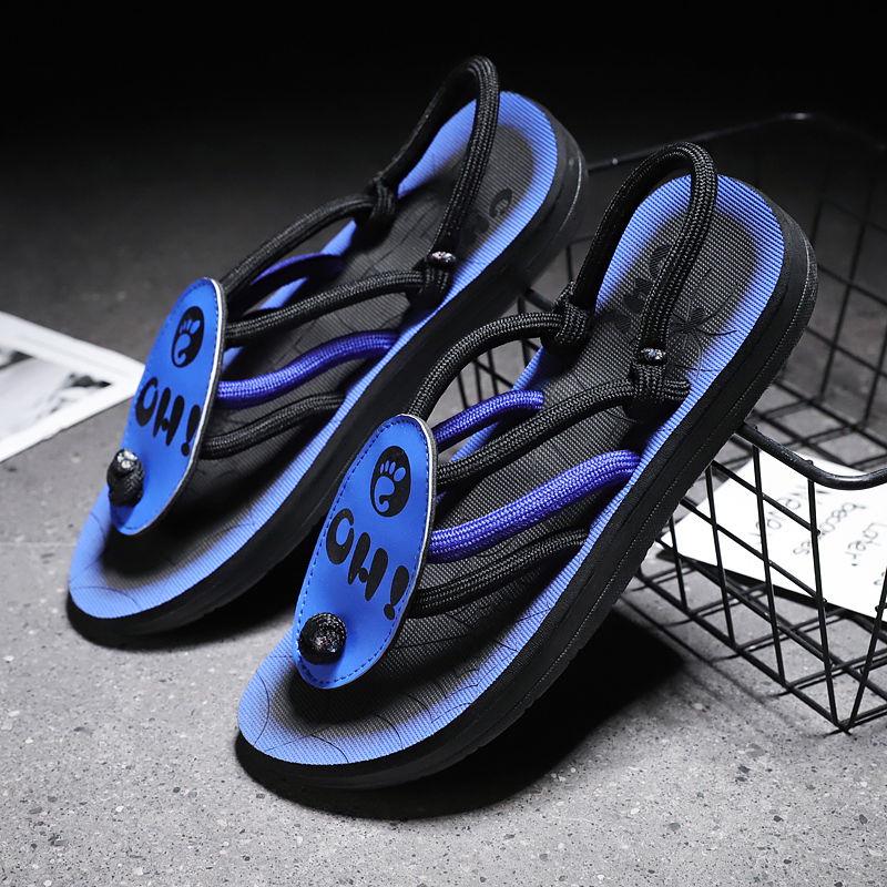 Summer Flip Flop Men's Slippers Fashion Patchwork Outdoor Men Slippers Massage Bathroom Flip Flops Men Beach Slippers