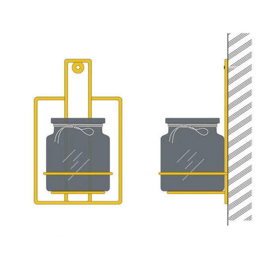 Colorful Glass Flower Stand Wall Mounted Iron Art Flower Arrangement Interior Decoration Pendant