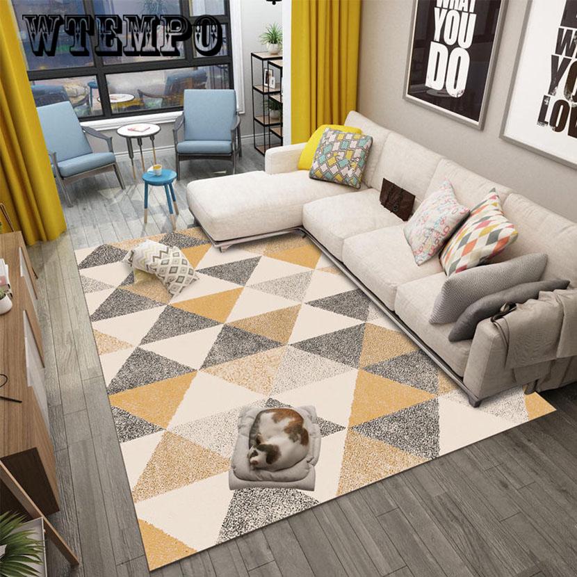 European Geometric Carpet For Living Room Children Bedroom Rugs And Carpets  Cloakroom Carpet