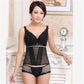Underbust Corsets Bustiers Black Satin Cupless Corset Control Waist Cincher Corselet Plus Size