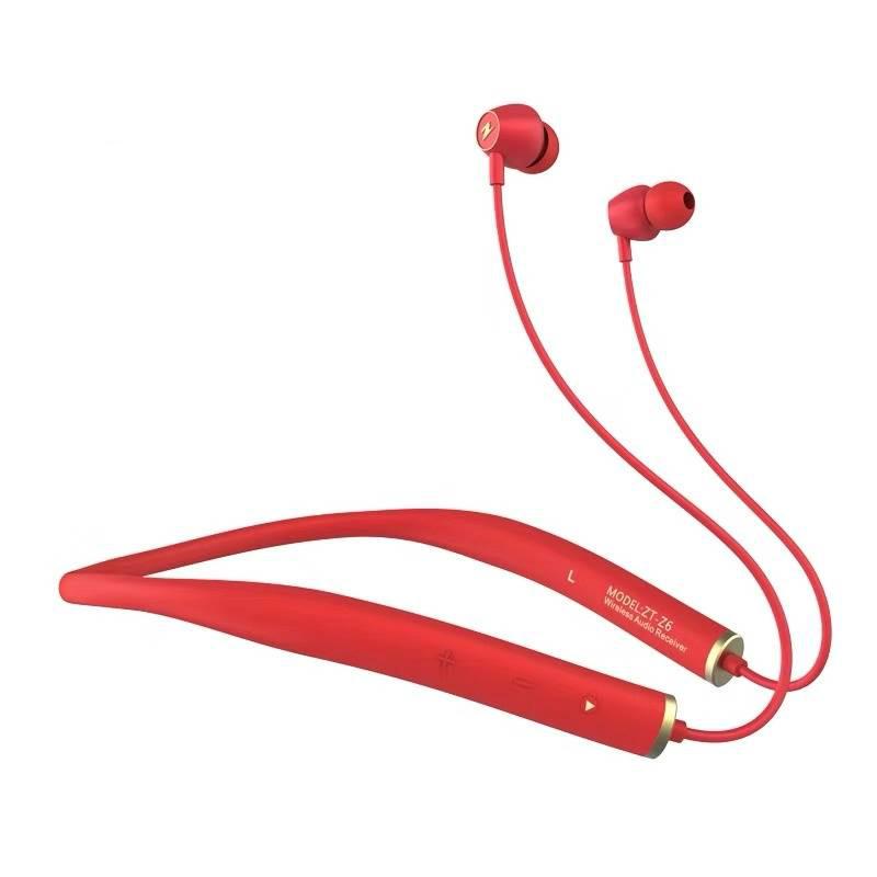 New Sports Bluetooth Headset Metal Magnetic Wireless Double Bass In-ear Lug Silicone
