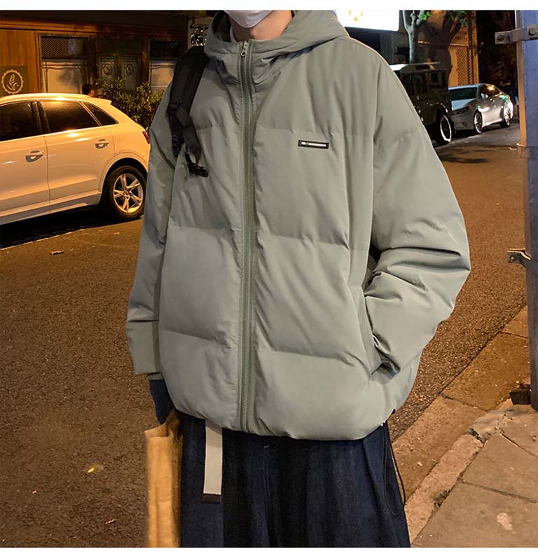 Men's Fashion Winter Down Jacket Trend Thickening Short Jacket Casual Youth Down Jacket