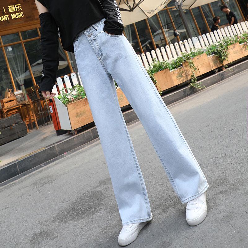 Jeans For Women Denim Flare Stretch High Wasit Denim Long Pants Wide Leg Casual Trousers Jeans