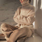 Autumn and Winter Lazy Wind Soft Waxy Wild Turtleneck Sweater Women Thick Sweater Loose Base Sweater