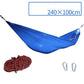 Parachute Cloth Hammock Ultra-thin Breathable Single Double Outdoor Indoor Family Hammock Swing