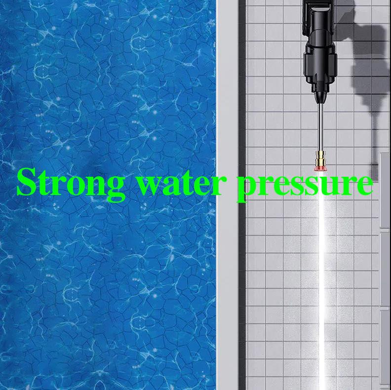 108VF Electric Car Washer Set Wireless High Pressure Water Gun Rechargeable Car Washer with Tool Box