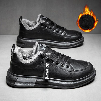 Winter Men's Warm Velvet Padded Cotton Shoes Trendy Sneakers Student Casual Shoes