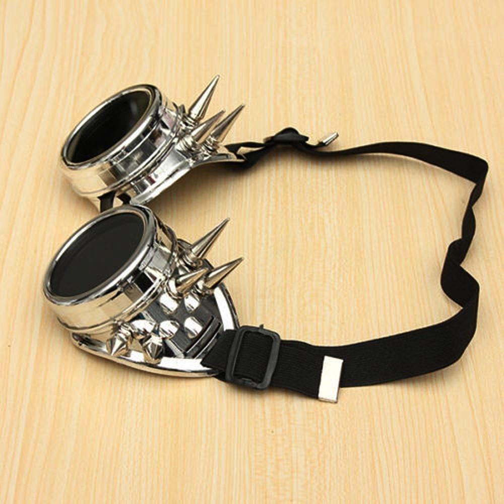 WTEMPO Welding Cyber Goggles Goth Steampunk Cosplay Goth Antique Victorian With Spikes