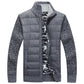 Men's Winter Cotton Jacket Fashion Splicing Cotton Padded Jacket Fleece Warm Down Jacket