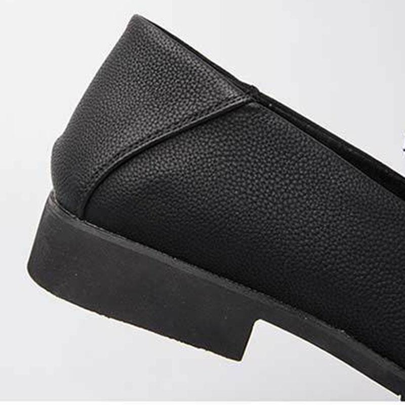 Men's Shoes Creative Lace-up Casual Leather Shoes Men's Leather Flats Slip-On Shoes