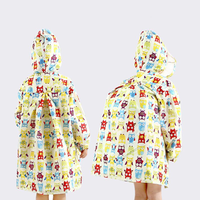 Rain Coat for Kids Waterproof Clothes 0-10 Years Children Outdoor Windproof Rainwear Cartoon Printed Kawaii Raincoats Suit