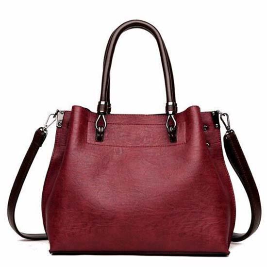 Kangaroo Soft Leather Handbags Winter Mother Handbag Large Capacity Multi-layer Fashion Shoulder Bag