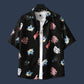 Male Beach Tees Hawaiian Shirt Summer Casual Print Undies Half Sleeve T-shirts Button Cardigan Plus Size Overshirt Men Clothing