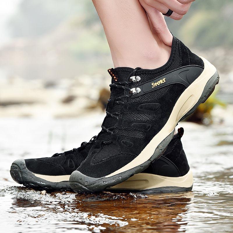 Plus Size 38-46 Men Outdoor Water Sneaker Non Slip Hiking Climbing Aqua Shoes Beach Barefoot Upstream Shoes Wear-resistant Seaside Shoes