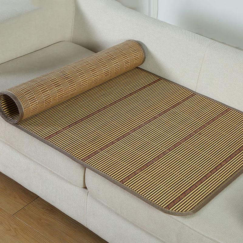 Double-sided Ice Silk Mat Sofa Cushion Rattan Mat Summer Bamboo Mat Student Car Seat Double-sided Mat Mat