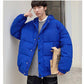 Parka Casual Winter White Jacket Men's Warm Padded Hooded Overcoat Outerwear Young Man Jacket