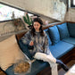 Loose Pullover Sweater Women's Autumn and Winter Retro Diamond Plaid Thick Knitted Sweater