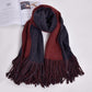 Women Scarves 2019 Autumn Winter Female Wool Scarf Wide Solid Long Shawl Wrap