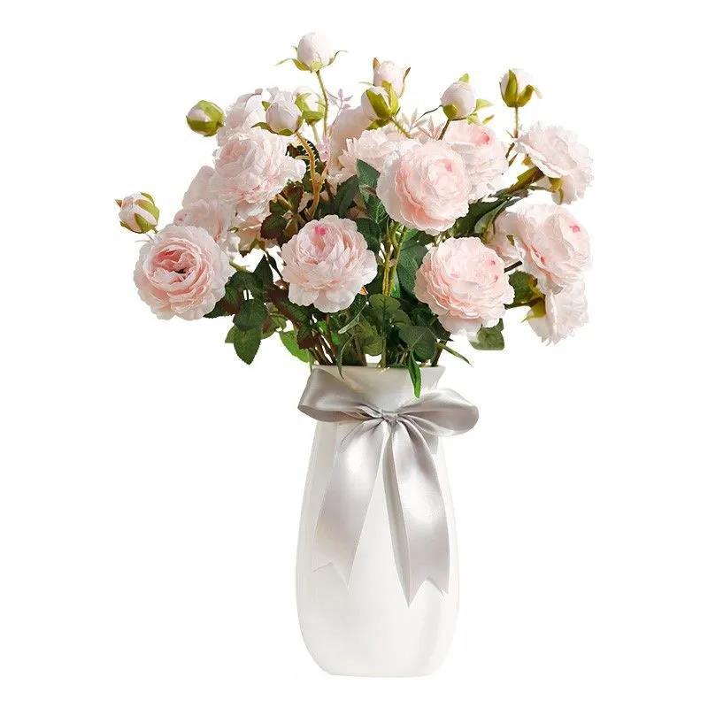 Simulation Peony Flower Home Living Room Decoration Dried Flowers Artificial Flowers Silk Flower Ornaments